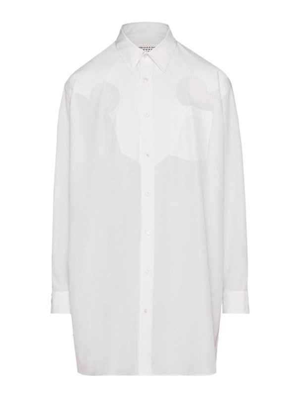 Maison Margiela: Kurze Kleider - Kurzes Kleid - Weiß