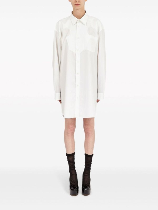 Maison Margiela: Kurze Kleider online - Kurzes Kleid - Weiß