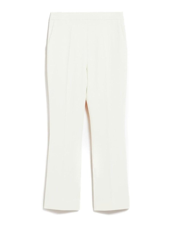Max Mara: casual trousers - Nepeta ankle-length trousers in wool crepe