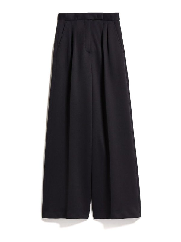 Max Mara: casual trousers - Zinnia scuba jersey flare trousers