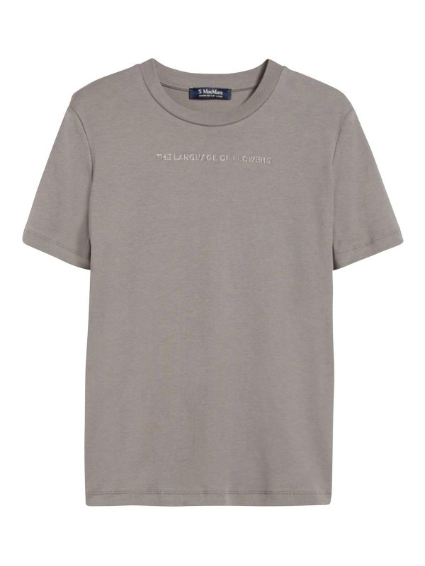 Max Mara: t-shirts - Jersey t-shirt with print