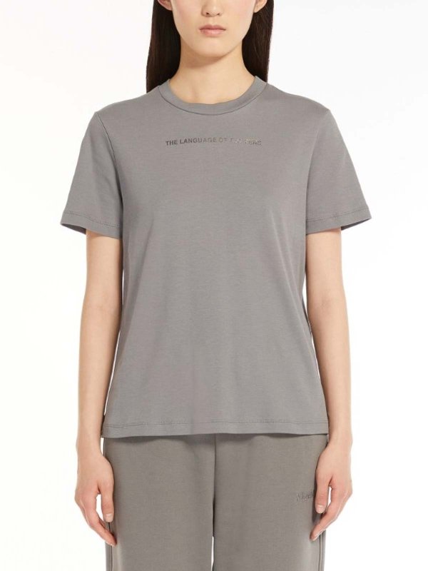The Best Shops Max Mara: t-shirts - Jersey t-shirt with print
