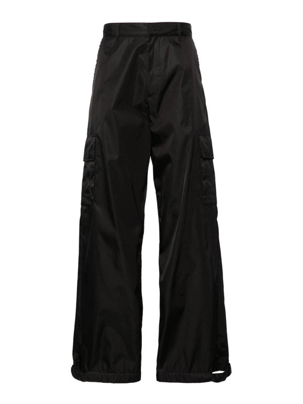 OFF-WHITE: casual trousers - Wide-leg cargo trousers