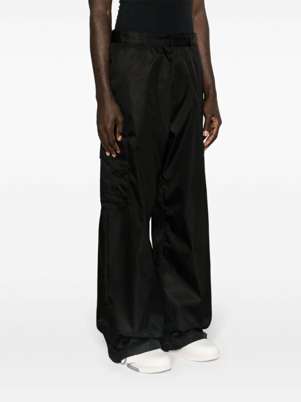 Wide-leg cargo trousers shop online: OFF-WHITE