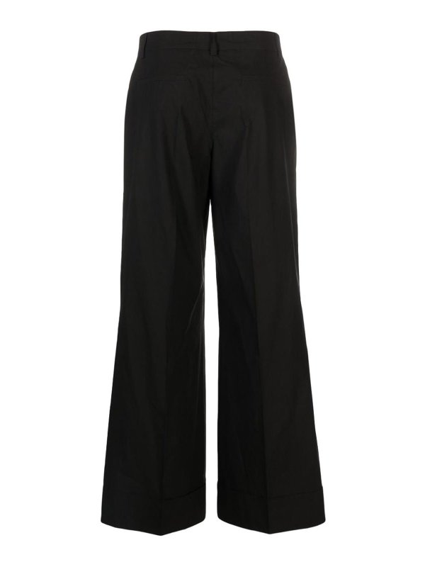 P.A.R.O.S.H.: Tailored & Formal trousers online - High-waisted cotton tailored torusers