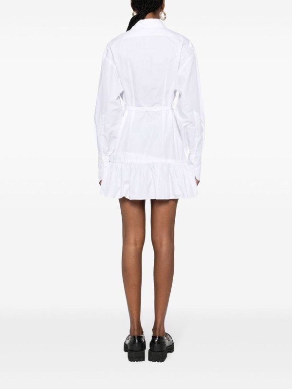 The Best Shops PATOU: Knielange Kleider - Knielanges Kleid - Weiß