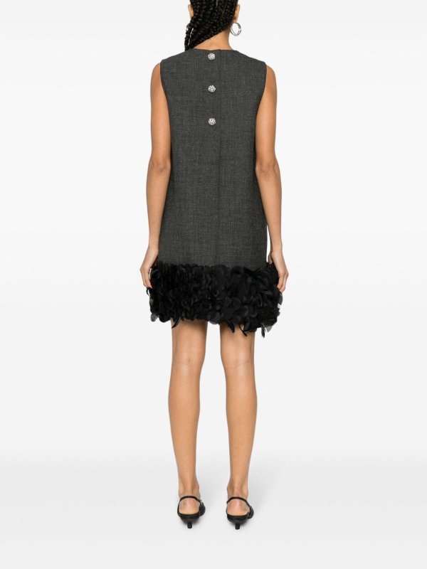 The Best Shops PRADA: short dresses - Feather-detail mini dress