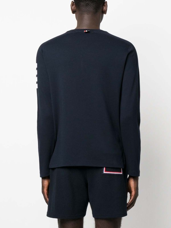 The Best Shops THOM BROWNE: Sweatshirts & Pulls - Sweat-Shirts - Bleu Foncé