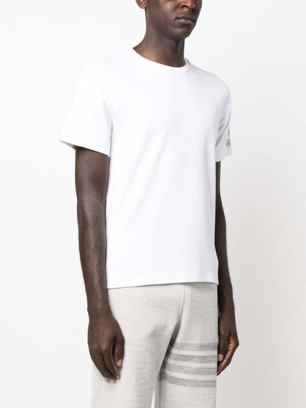 The Best Shops THOM BROWNE: t-shirt - T-shirt a maniche corte 4 barre