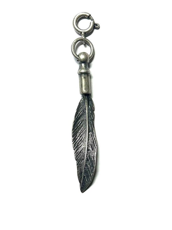 ANN DEMEULEMEESTER: Necklaces & Chokers - Lauri small silver feather charm