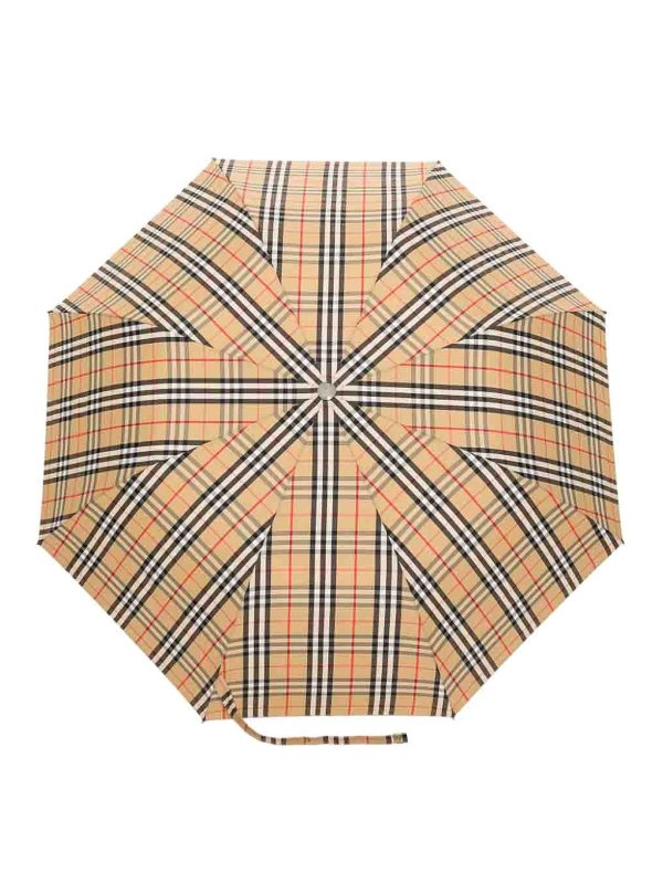 BURBERRY: umbrellas - Vintage check folded umbrella