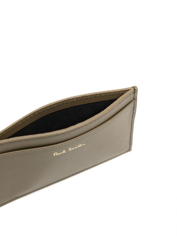 The Best Shops PAUL SMITH: wallets & purses - Stripe-print logo cardholder