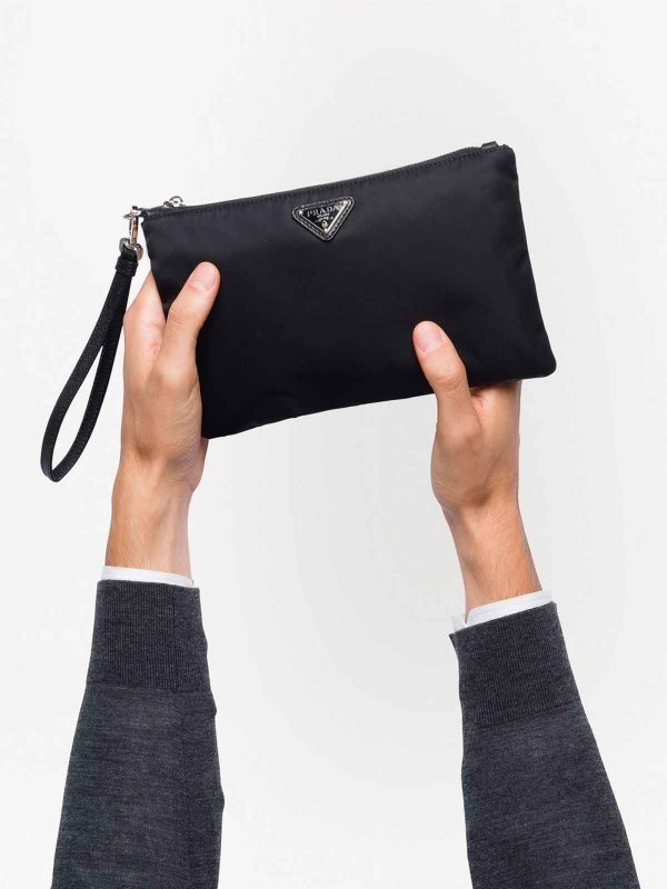 PRADA: Cases & Covers online - Triangle-logo re-nylon pouch