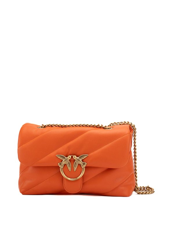 Pinko: Schultertaschen - Schultertasche - Orange
