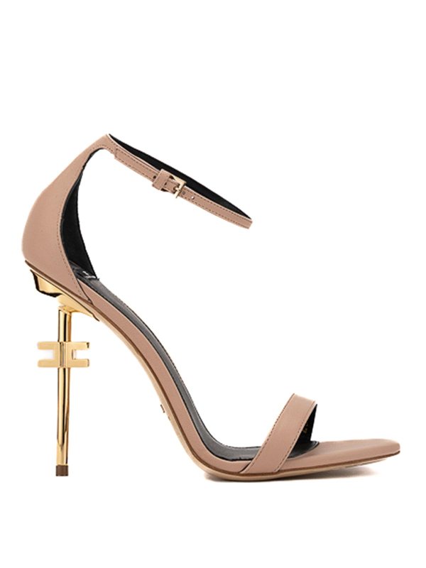 ELISABETTA FRANCHI: サンダル - サンダル - ヌードカラー