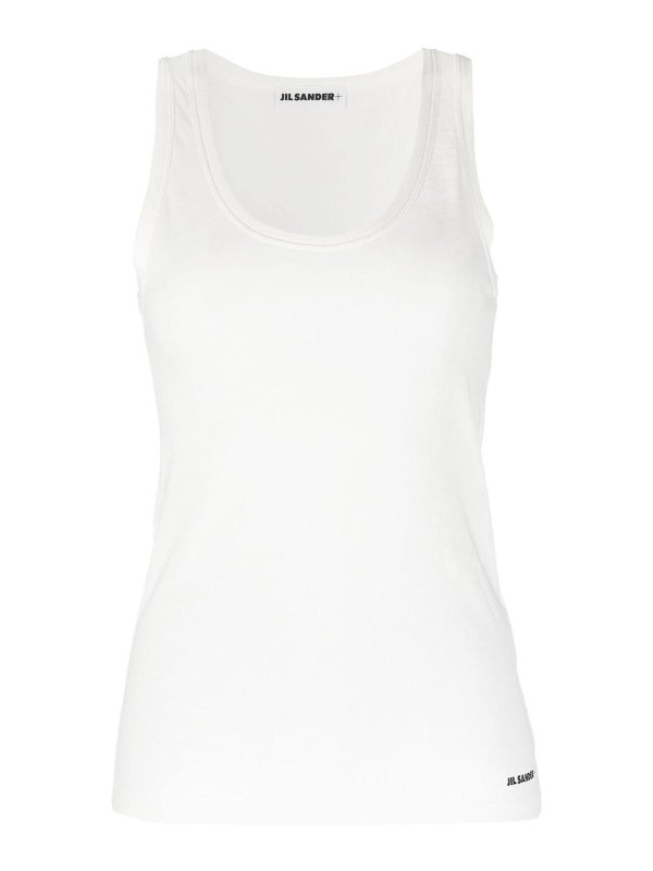 JIL SANDER: T-shirts - T-Shirt - Weiß