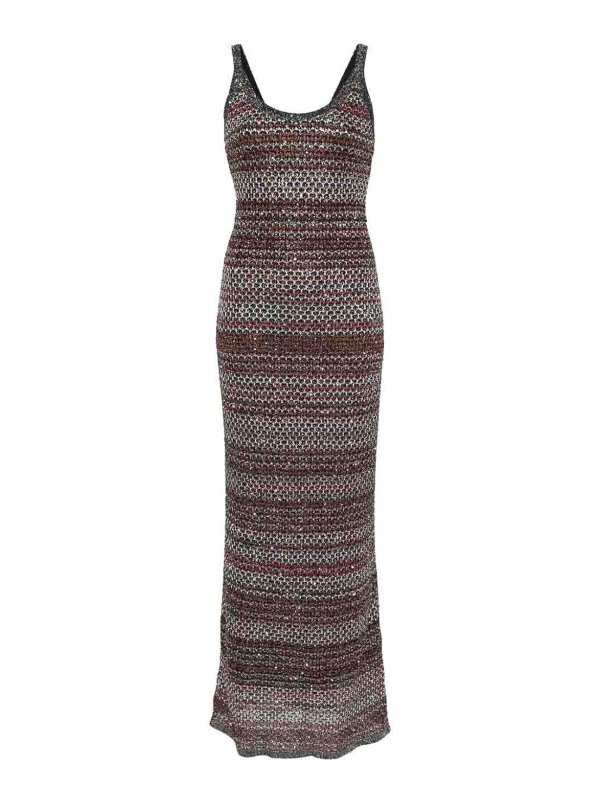 MISSONI: knee length dresses - Dresses With Lurex Details