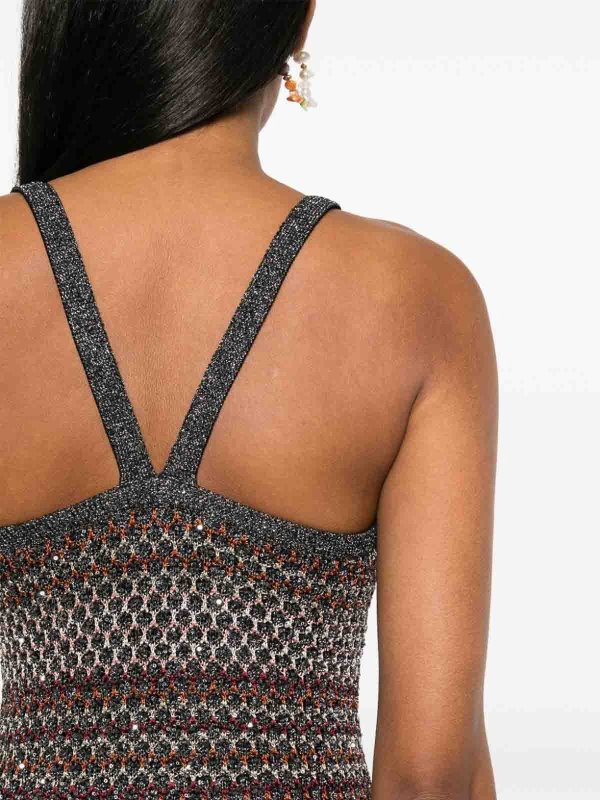 MISSONI: knee length dresses online - Dresses With Lurex Details