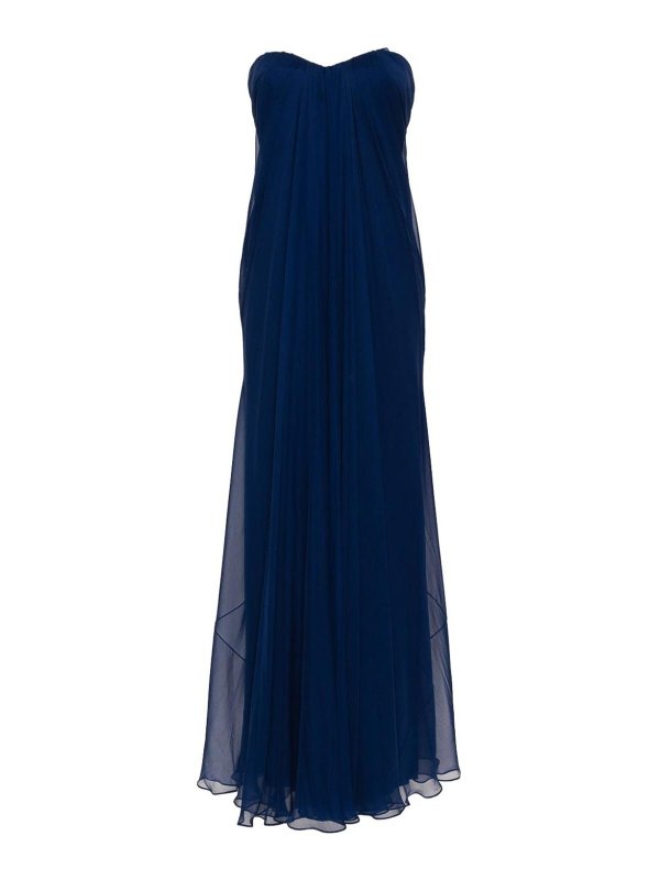 ALEXANDER MCQUEEN: Abendkleider - Abendkleid - Blau