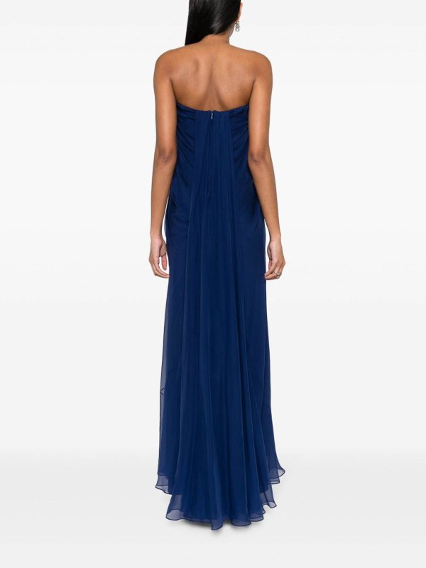 Abendkleid - Blau shop online: ALEXANDER MCQUEEN
