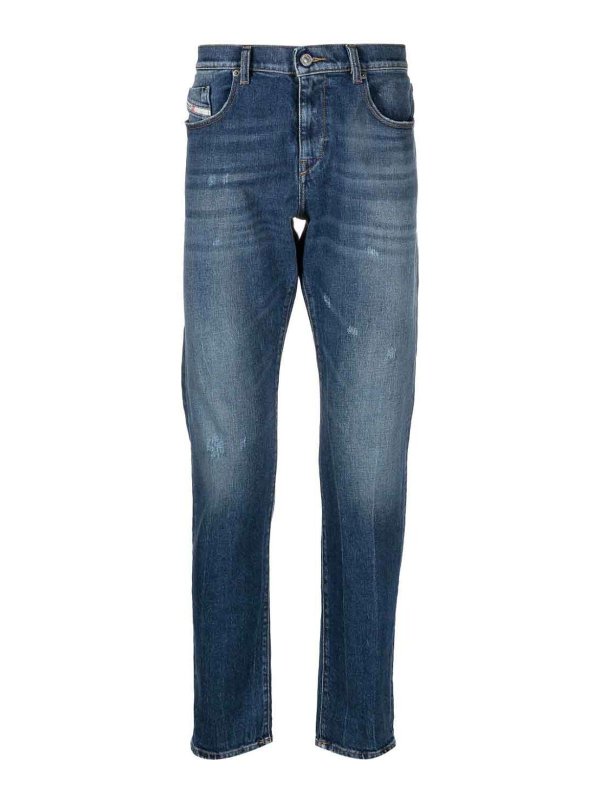 DIESEL: Jeans Rectos - Vaqueros Rectos - Azul