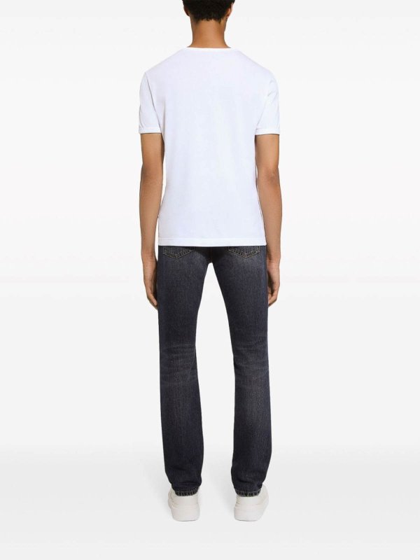 The Best Shops DOLCE & GABBANA: ストレートジーンズ - ストレートジーンズ - 黒