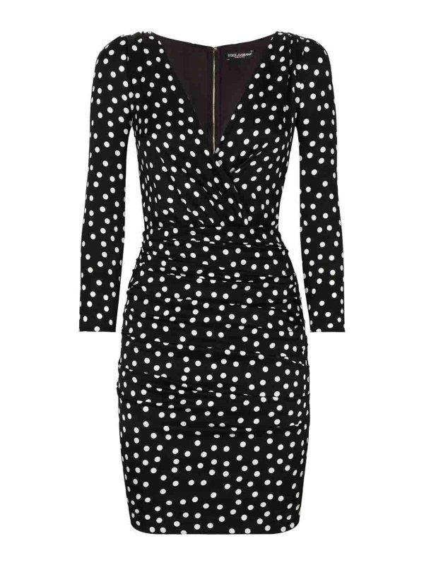 DOLCE & GABBANA: ショートドレス - ショートドレス - 黒