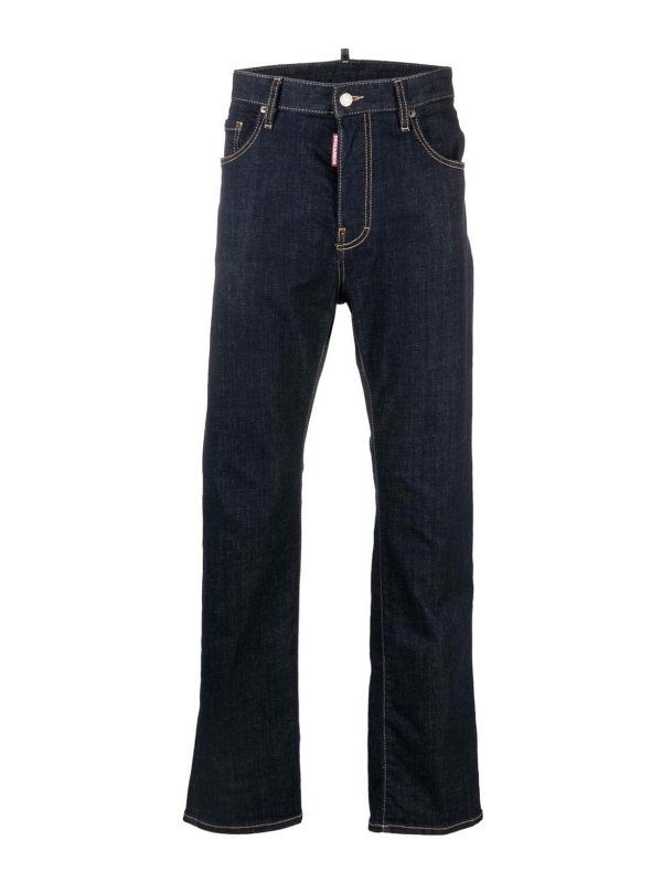 DSQUARED2: straight leg jeans - Slim Denim jeans