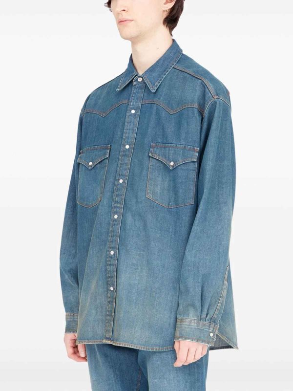 Maison Margiela: Camisas online - Camisa - Azul