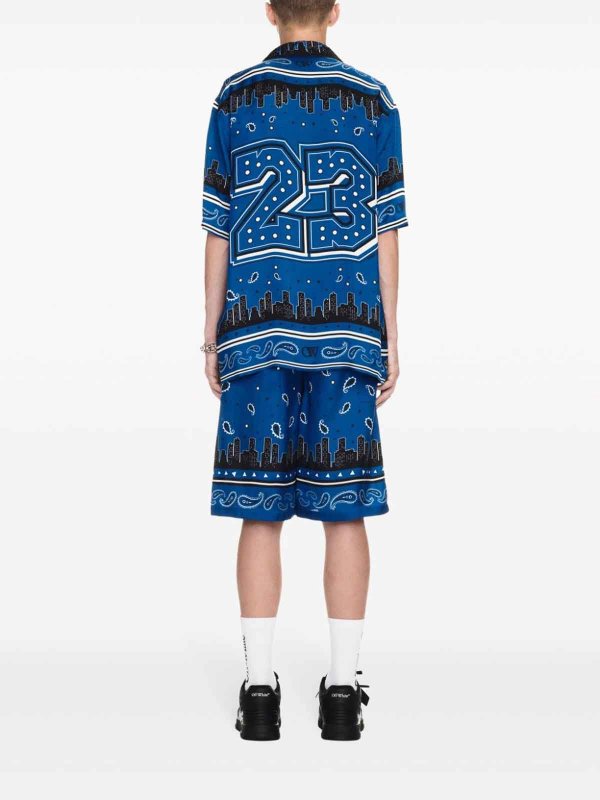 OFF-WHITE buy online Pantaloncini con stampa Paisley