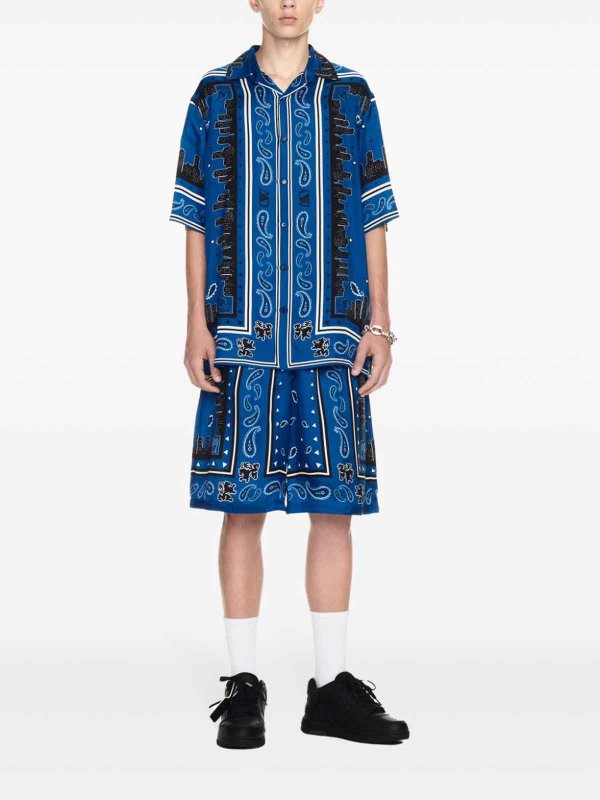 The Best Shops OFF-WHITE: Pantaloncini con stampa Paisley