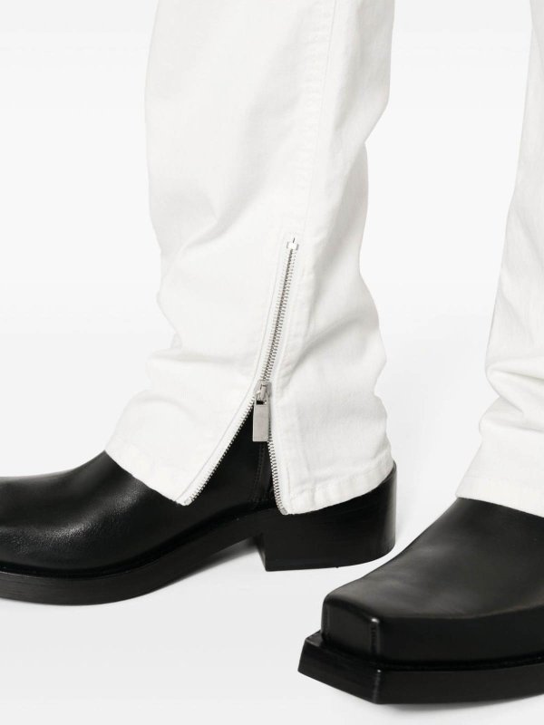 OFF-WHITE: Jeans à jambe droite online - Jean Droit - Blanc