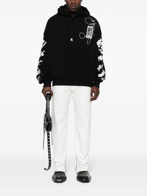 The Best Shops OFF-WHITE: Jeans à jambe droite - Jean Droit - Blanc