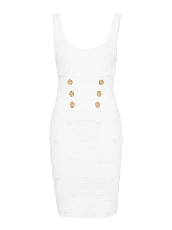 Pinko: knee length dresses - Ribbed Dress