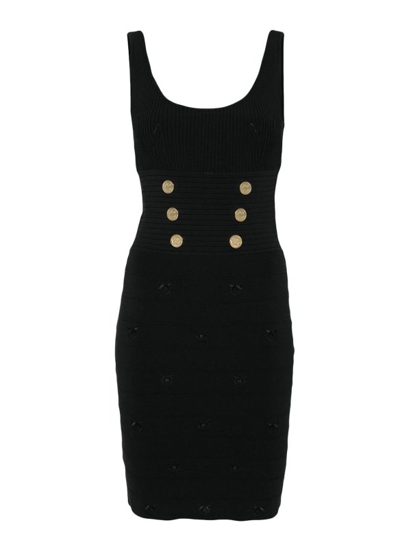 Pinko: knee length dresses - Logo Detail Dress