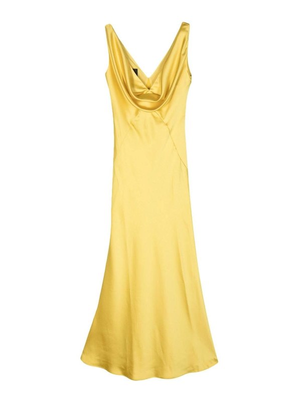 Pinko: maxi dresses - Long Satin Dress