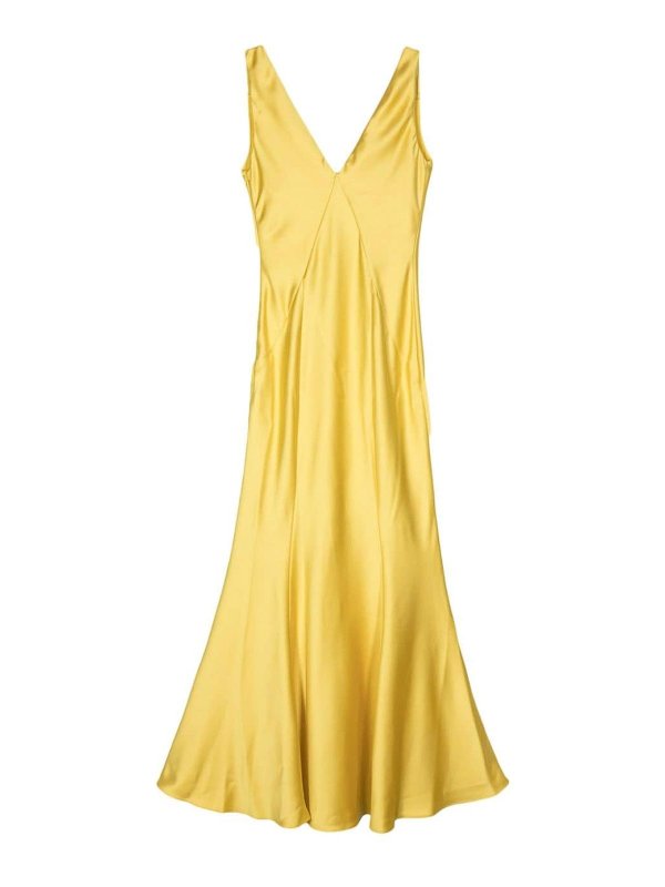 Pinko: maxi dresses online - Long Satin Dress