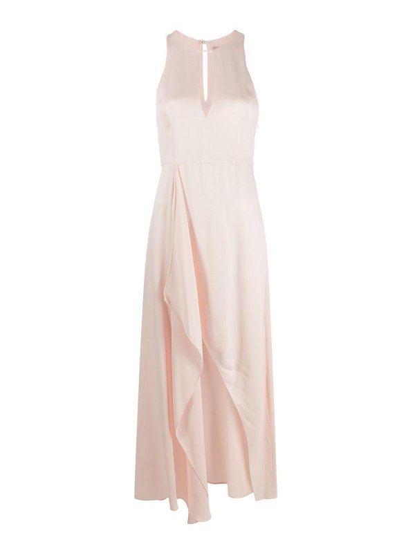 TWINSET: abiti al ginocchio - Vestito Midi Con Spacco