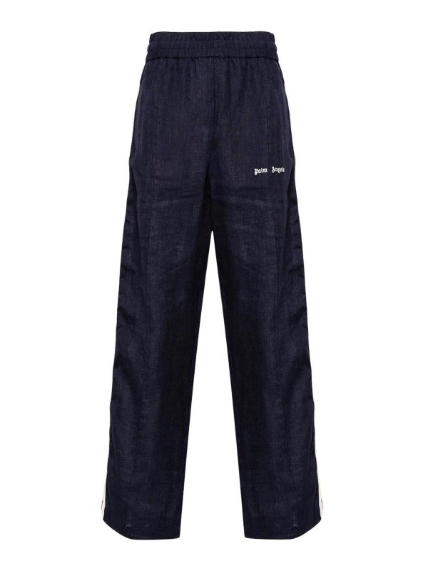 Palm Angels: casual trousers - Stripe Detail Trousers