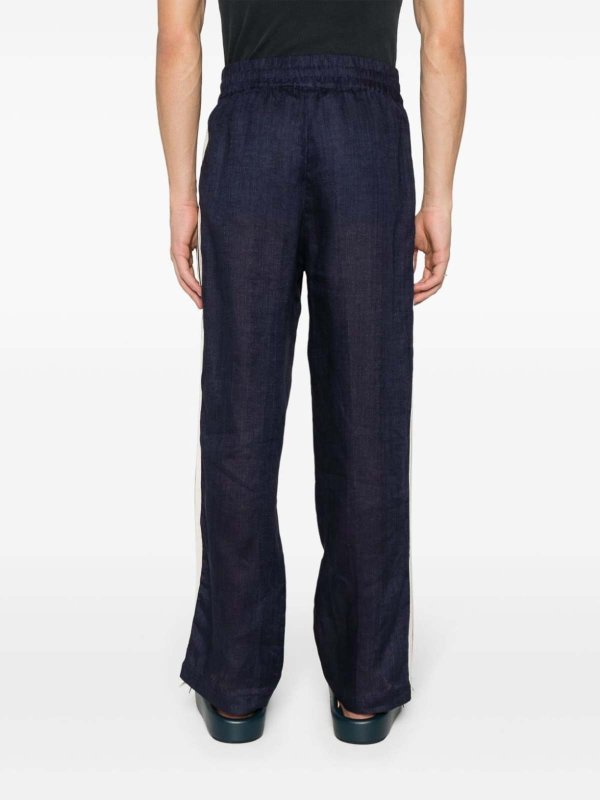 Palm Angels: casual trousers online - Stripe Detail Trousers