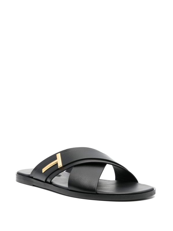 The Best Shops TOM FORD: sandals - Leather flat sandals