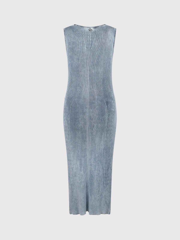 DIESEL: knee length dresses online - M-taryn midi ribbed dress