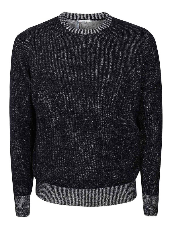 MALO: Pull col rond - Pull Col Rond - Bleu