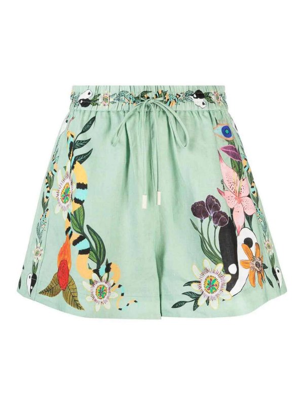 ALEMAIS: トラウザーショーツ - ショートパンツ - ライトブルー