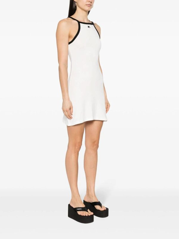 Courreges: ニーレングスドレス online - 膝丈ドレス - 白