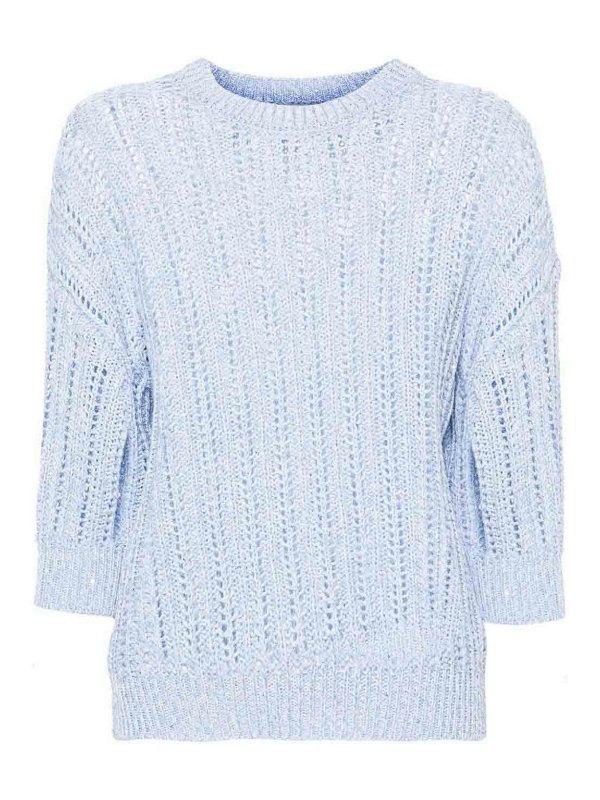 PESERICO: クルーネック - クルーネック - ライトブルー