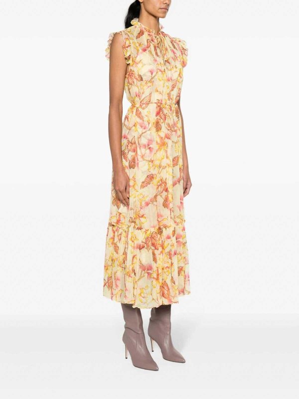 ZIMMERMANN: ニーレングスドレス online - 膝丈ドレス - イエロー