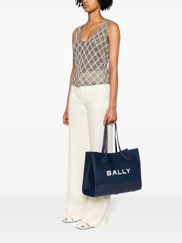 The Best Shops BALLY: トートバッグ - トートバッグ - ダークウォッシュ