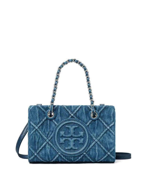 TORY BURCH: shoulder bags - Fleming Soft  Denim Mini