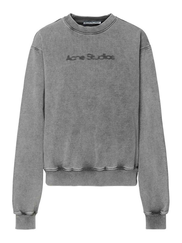 Acne Studios: Sweatshirts und Pullover - Sweatshirt - Grau